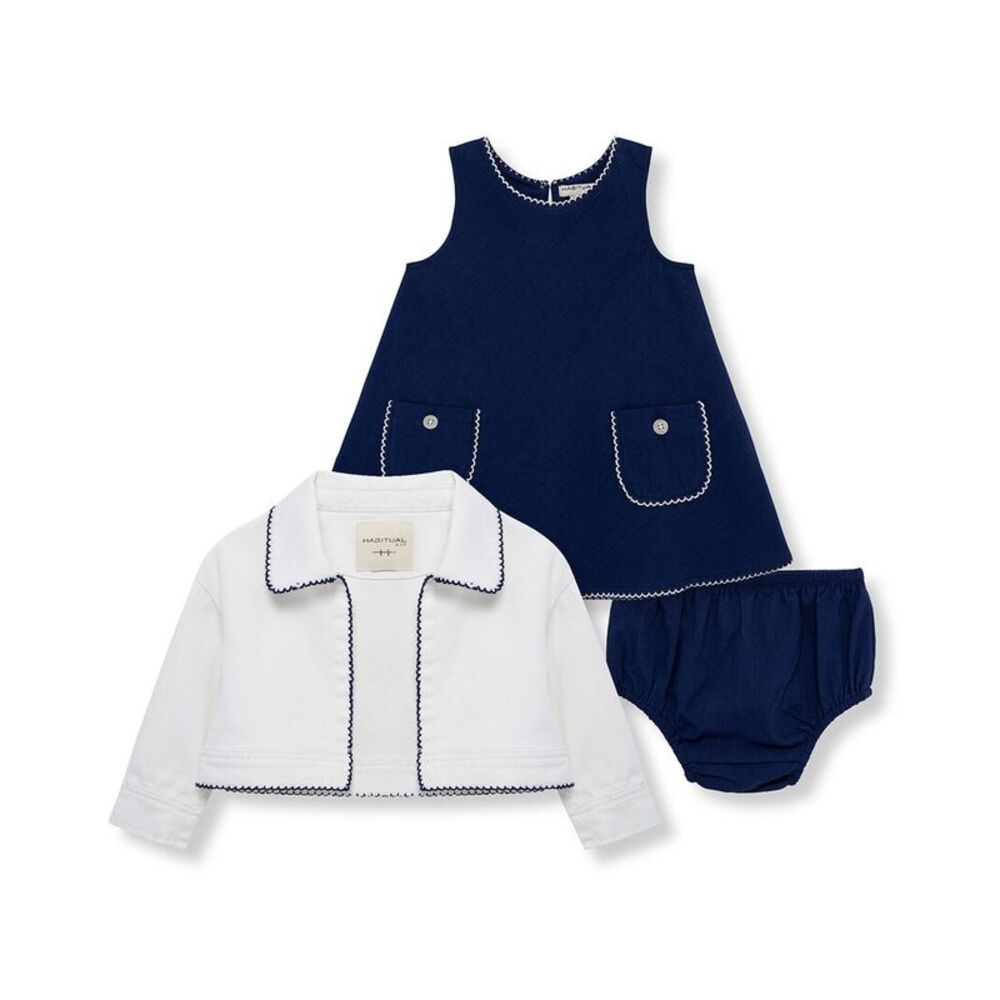 Habitual  2Pc Jacket & Dress Set, Blue